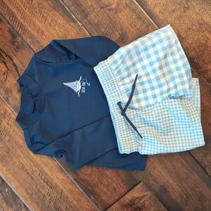 Baby Boy Swim - Rash Guard & Trunks